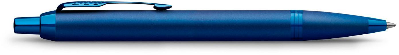 Ручка шариков. Parker IM Monochrome K328 (CW2172966) Blue PVD M син. черн. подар.кор. фото 3