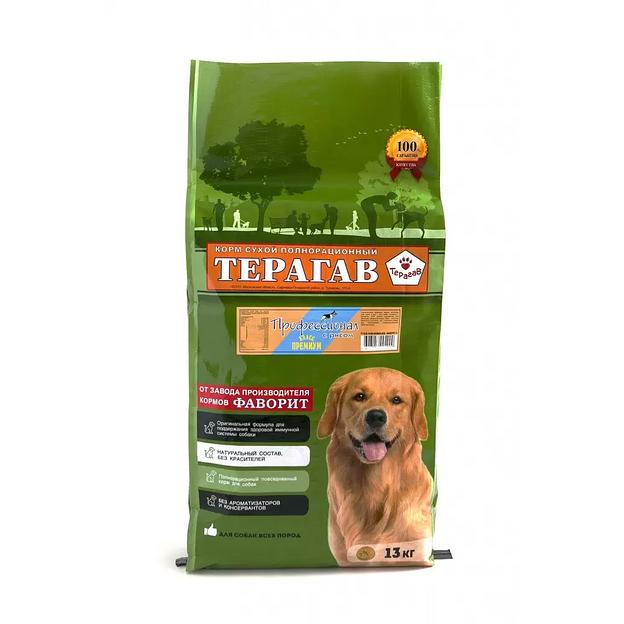 Корм для собак с высокими потребностями в энергии и белке Терагав «Профессионал с рисом» 13 кг ОПТ фото 1