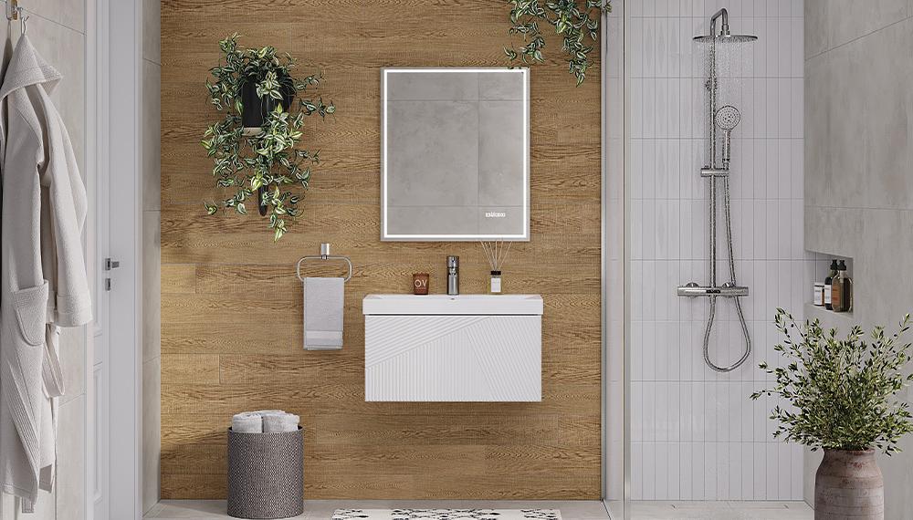 Тумба подвесная «EDGE» белая ОПТ фото 5