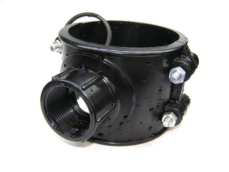 Седловая врезка ПНД 90x2 компрессион. фото 1