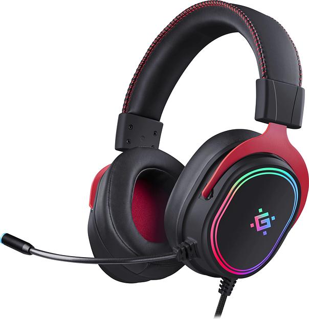 Гарнитура игровая DEFENDER (64584) Vapor черный, 7.1, RGB, провод 2.2 м фото 1