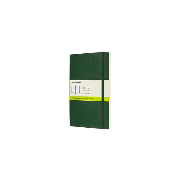Блокнот Moleskine Classic Soft, 192стр, без разлиновки, мягкая обложка, зеленый [qp618k15] фото 1