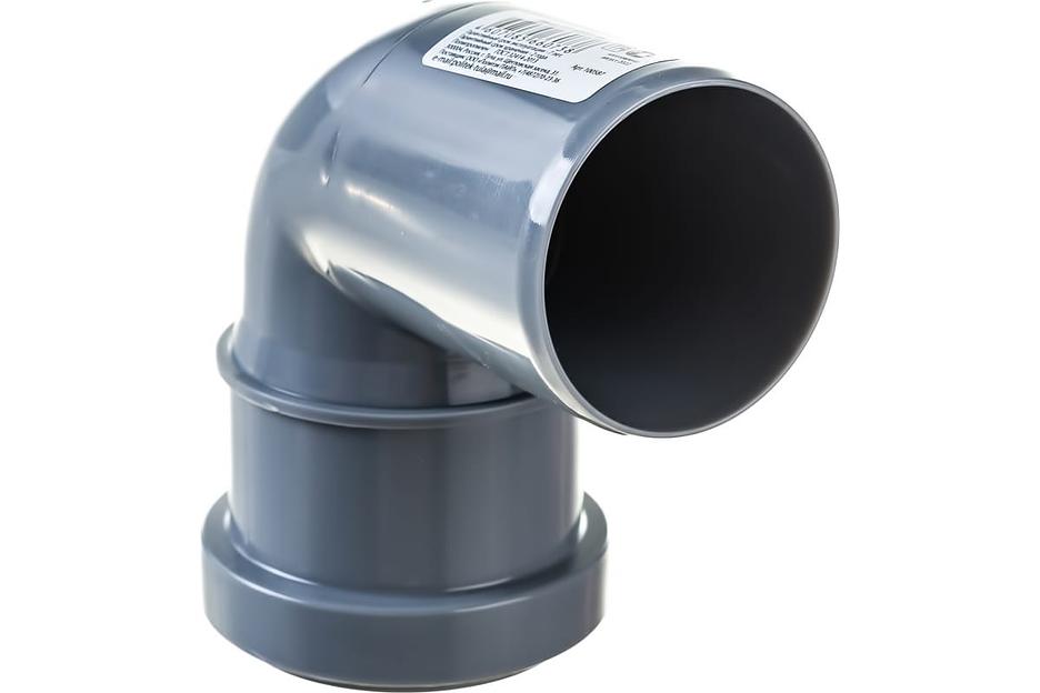 Отвод канализационный 87.5 град. 50 фото 3