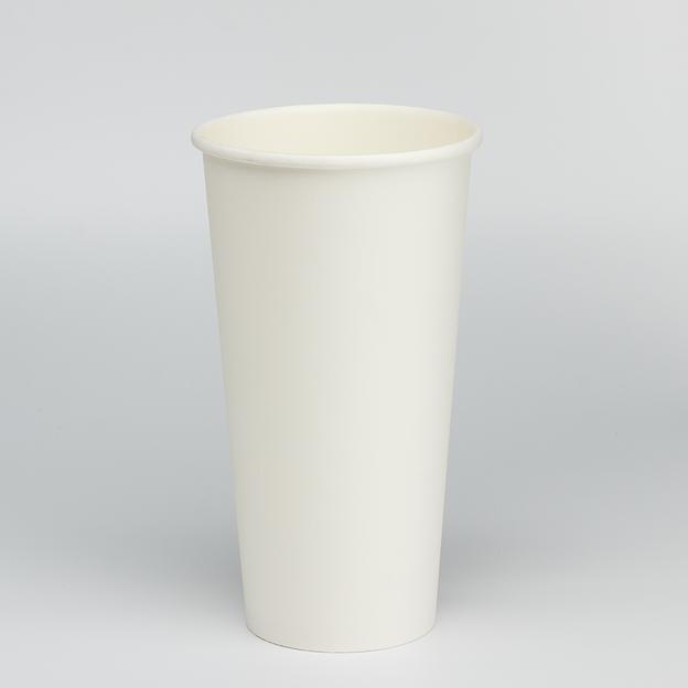 Стакан картонный 500мл 1-сл. белый d90мм - 45 шт фото 1