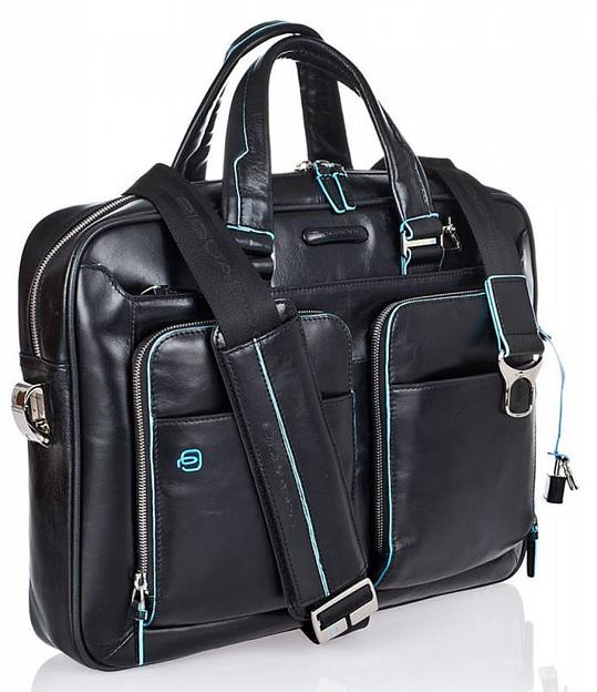 Сумка Piquadro Blue Square CA2849B2/N черный натур.кожа фото 4