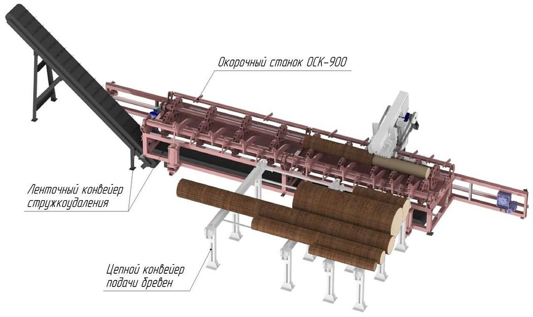 Окорочный станок ОСК-900 фото 1