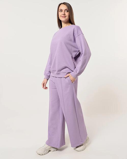 Брюки-трубы женские сиреневые № 13 фото 1