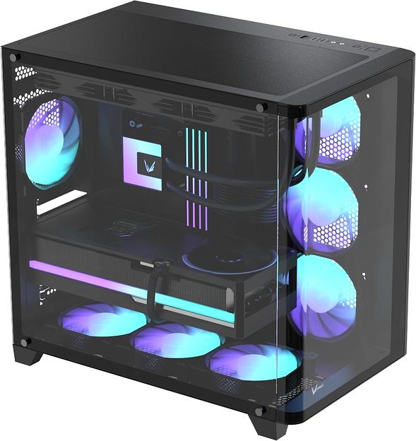 Корпус Formula Crystal U2 черный без БП ATX 1xUSB2.0 1xUSB3.0 1xUSB3.1 audio bott PSU фото 3