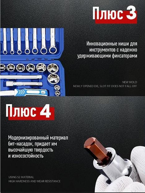 Набор инструментов 37 предметов GOODKING B-10372 фото 3