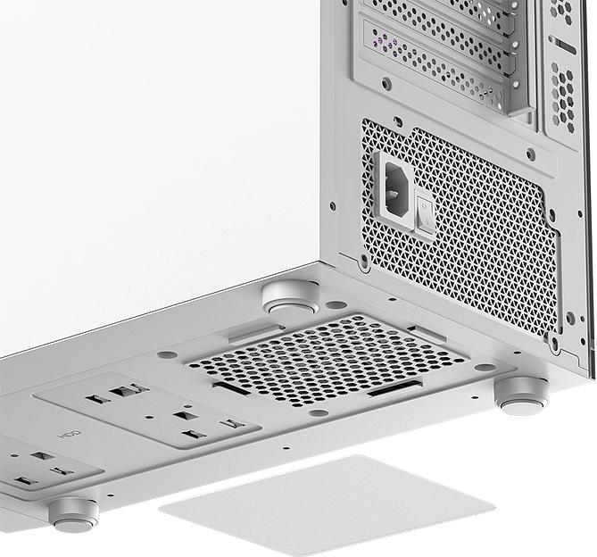 Корпус PcCooler C3B310 WH белый без БП ATX 2xUSB3.0 audio bott PSU фото 5