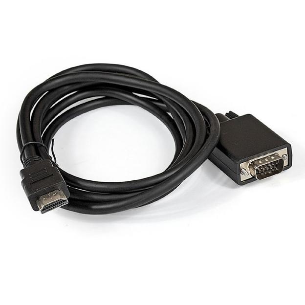 Exegate EX284928RUS Кабель-переходник HDMI-VGA ExeGate EX-CC-HDMIM-VGAM-1.8 (19M/15M, 1,8м) фото 1