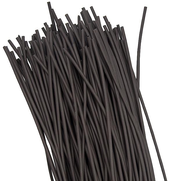 Трубка термоусаживаемая ТУТ нг 2/1 черная в отрезках по 1м PROxima фото 1