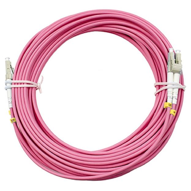 Cabeus FOP-50-OM4-LC-LC-20m Шнур оптический duplex LC-LC 50/125 mm OM4 20м LSZH фото 1