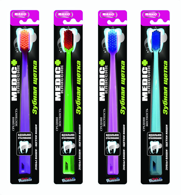 Зубная щетка Макс «Медик+» классик фото 3