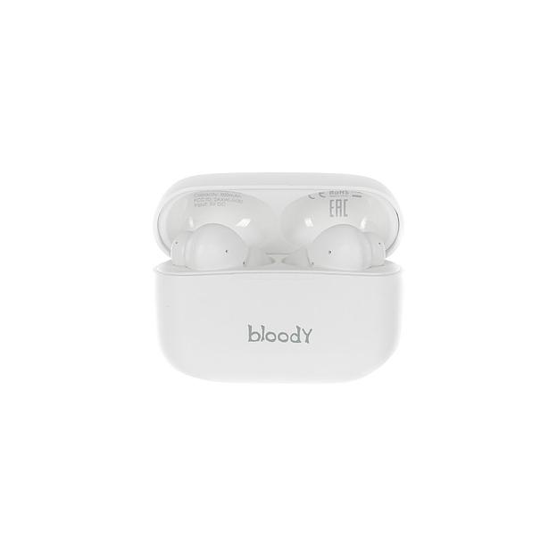 Наушники A4TECH Bloody M30, Bluetooth, внутриканальные, белый [m30 (white)] фото 1
