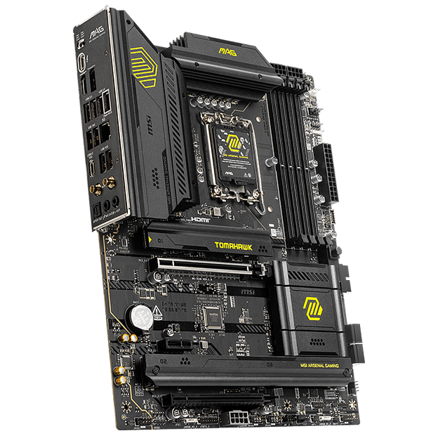 Материнская плата MSI MAG B860 TOMAHAWK WIFI B860, LGA1851, 4*DDR5, 2*PCIEx16, 1*PCIEx1, 3*M.2, 3*TypeC, 4*USB3.2Gen2, 2*USB3.2Gen1, 8*USB2.0, 4*SATA3.0, 5G, Type-C DP, DP, HDMI, ATX, RTL фото 4