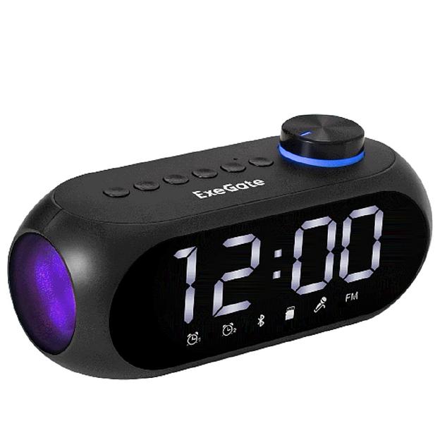 Exegate EX294946RUS BT-колонка-часы ExeGate Yo 520 (3Вт, 80-20000Гц, Bluetooth, Li-Ion, 1200mAh, FM 87.5MHz-108MHz, поддержка TF/microSD-card, 3,5mm audio jack фото 1