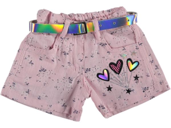 Шорты детские на девочку 7-11 лет, арт.375273 ОПТ фото 2