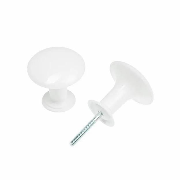 Ручка-кнопка пластиковая дверная в ассортименте ОПТ фото 1