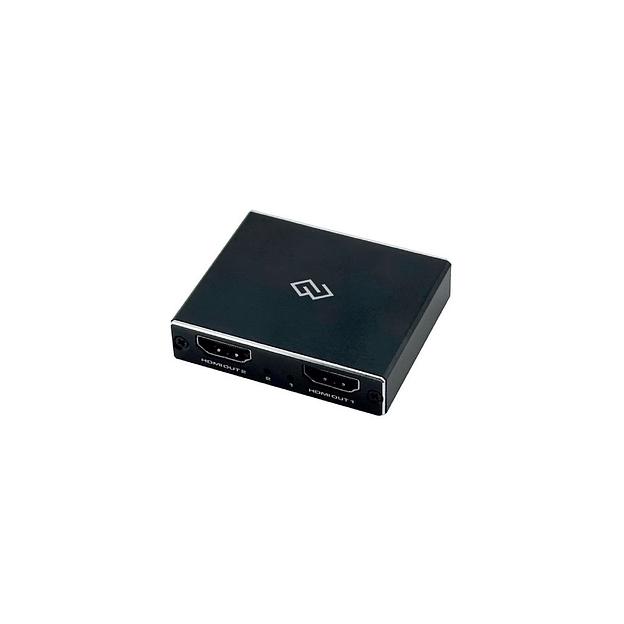Сплиттер аудио-видео Digma DHSP-v2x2, HDMI (f) - 2хHDMI (f), ver 2.0, черный фото 1