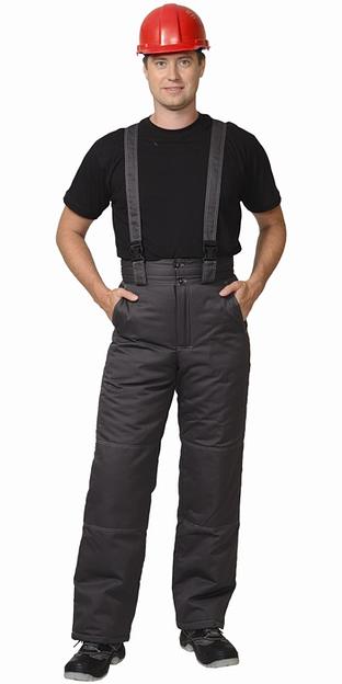 Костюм «Сириус-Фаворит» зимний куртка и брюки, темно-серый с серым ОПТ фото 3