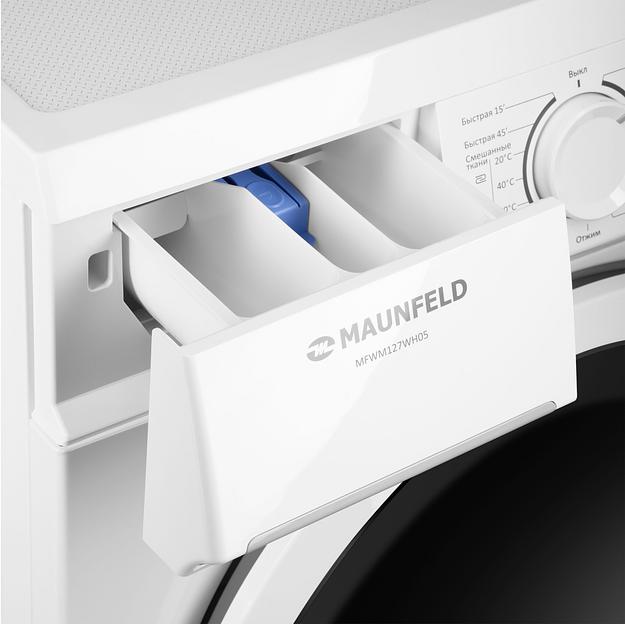 Стиральная машина Maunfeld MFWM127WH класс: A+++ загр.вертикальная макс.:6.5кг белый фото 7