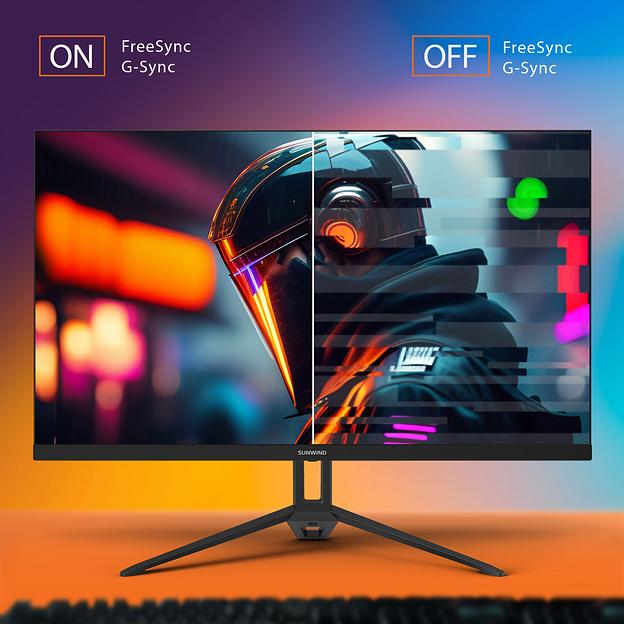 Монитор SunWind 27" SUN-M27BA107 черный IPS 3ms 16:9 HDMI матовая 300cd 178гр/178гр 1920x1080 165Hz G-Sync DP FHD 4.2кг фото 5