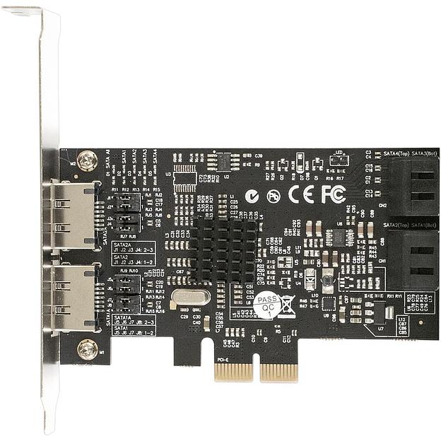 Exegate EX283711RUS Контроллер EXE-504 PCI-E 2.0, SATA3 RAID, 4 int+2 ext (OEM) фото 5