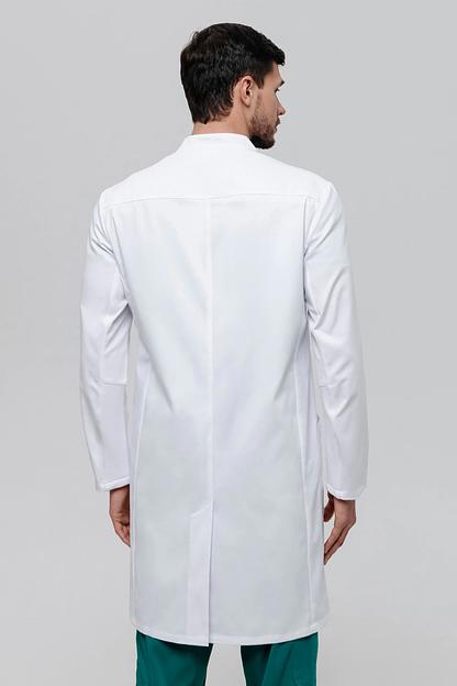 Халат медицинский мужской IF5-85-23-4 белый, опт фото 9