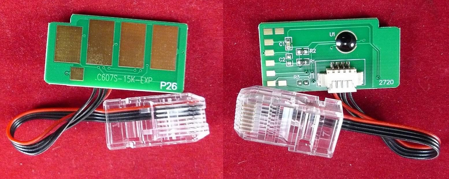 Чип Samsung CLX-9250/9252/9350/9352 (CLT-C607S) Cyan, 15K ELP Imaging® фото 1