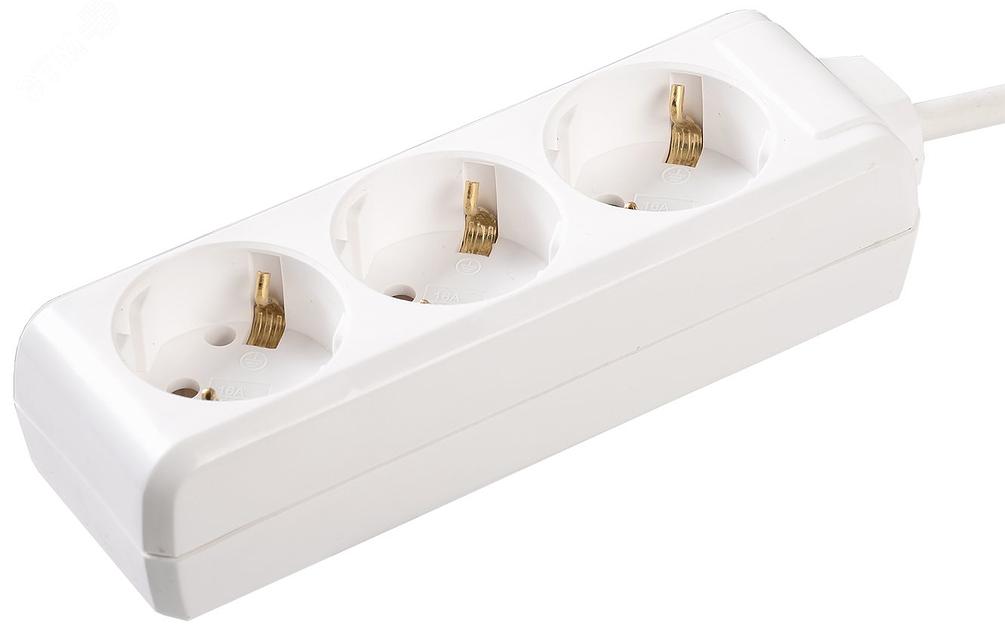 Iek WYP10-16-03-05-Z-N Удлинитель У03 3 места 2 Р + P Е /5метров 3х1мм2 16А/250 IEK фото 1