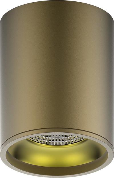 Светильник светодиодный накладной LED ДПО 12 Вт 900 Лм 3000К IP20 d79х100 мм монт d79 мм Overhead Gauss Gauss HD001 фото 1