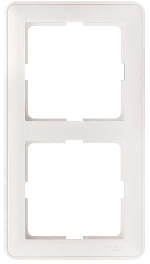 Systeme electric KD-2-18 W59 2-постовая РАМКА, БЕЛЫЙ фото 1