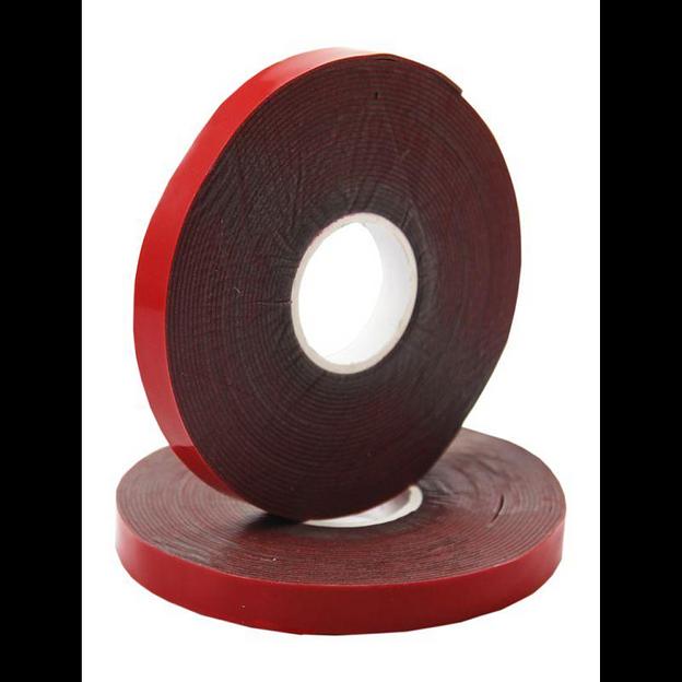 Скотч двухсторонний 6ммх5м красн. на сер. основе Rexant 09-6006 фото 1