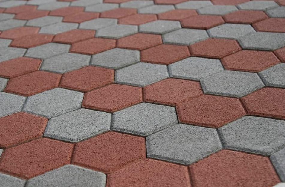 Камень «Шестигранник» с рисунком, серый, 254х220х80 мм, опт фото 1