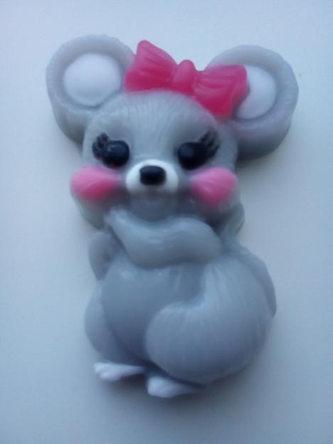 Глицериновое мыло с ароматом клубники «Мышка» 100 г опт фото 1