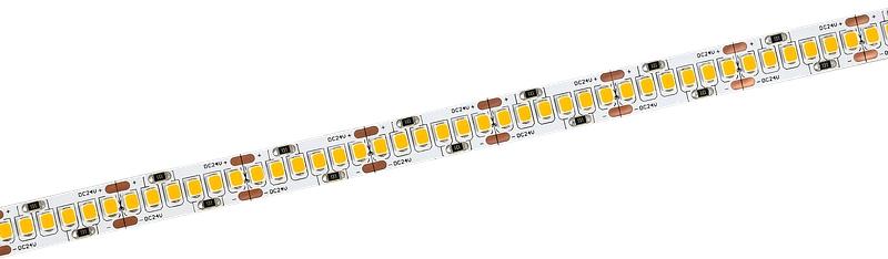 Лента светодиодная 5м SMD2835 240LED/м 22Вт/м IP20 ширина 10мм 24В теплый белый IEK фото 1