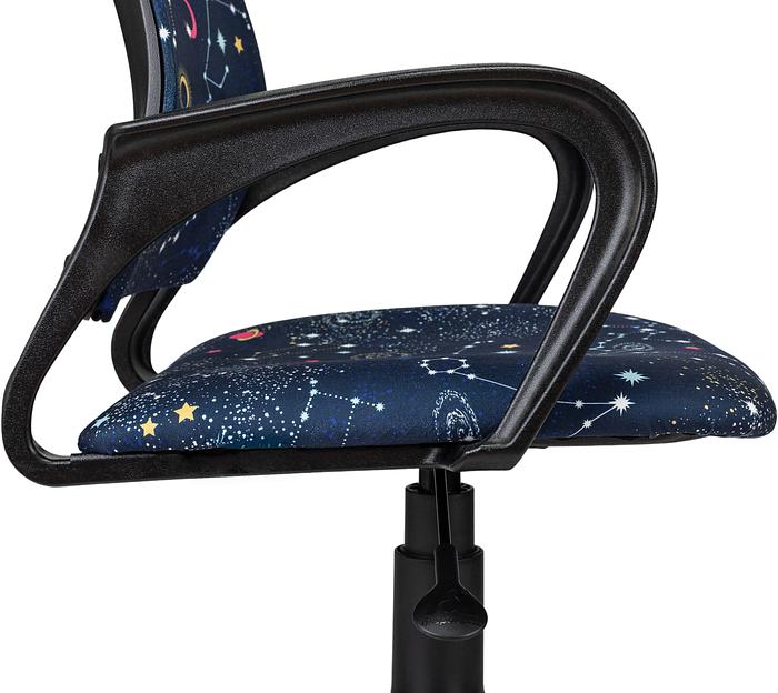 Кресло детское Бюрократ Burokids 1 темно-синий зодиак крестов. пластик фото 7