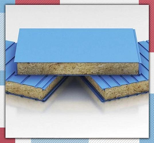 Сэндвич-панель Teplant стеновая с минеральной ватой 120 мм фото 1