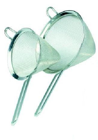 Сито d=120 мм. конус нерж. с ручкой MGsteel /1/72/ фото 1