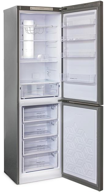 Холодильник Бирюса Б-I980NF 2-хкамерн. нержавеющая сталь фото 5