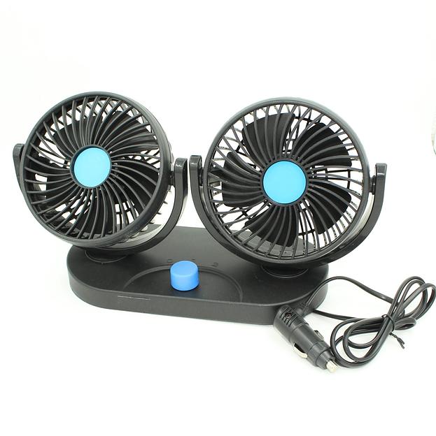 Вентилятор двойной с подставкой «Т305» \12V ОПТ фото 1