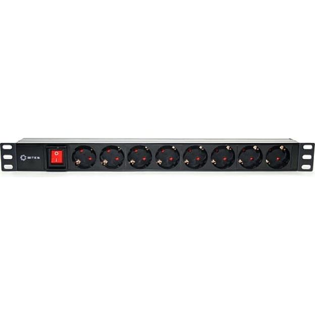 5bites PDU819P-08 Блок розеток 8S / PVC / SWITCH / 1U / 19" фото 1
