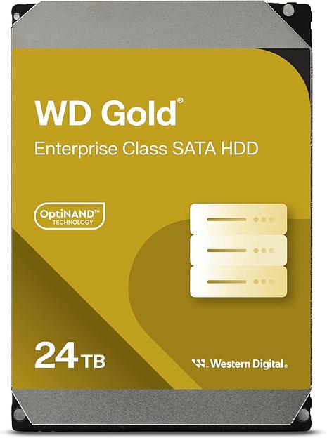 Жесткий диск WD SATA-III 24TB WD242KRYZ Gold 512E (7200rpm) 512Mb 3.5" фото 1