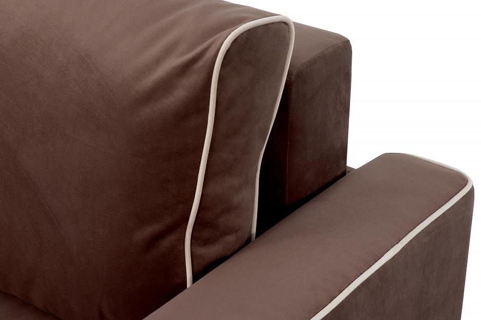 Угловой диван «Некст» СТАНДАРТ, Мора темно-коричневый фото 3