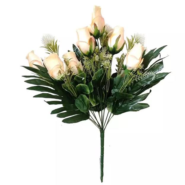 Букет с 7 розами и 3 затычками и 3 пальмами 53см фото 7