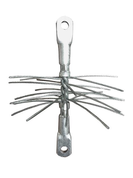 Металлический ёрш для чистки дымохода 120 М, «Весёлый трубочист», опт фото 1