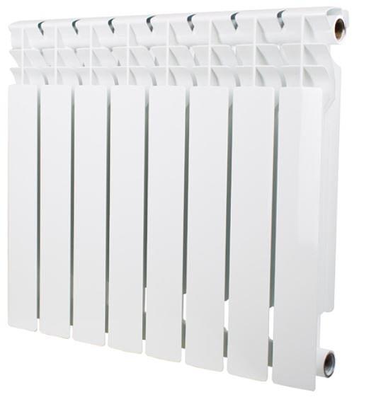 Радиатор биметаллический секционный 500/80/12 боковое подключение фото 1