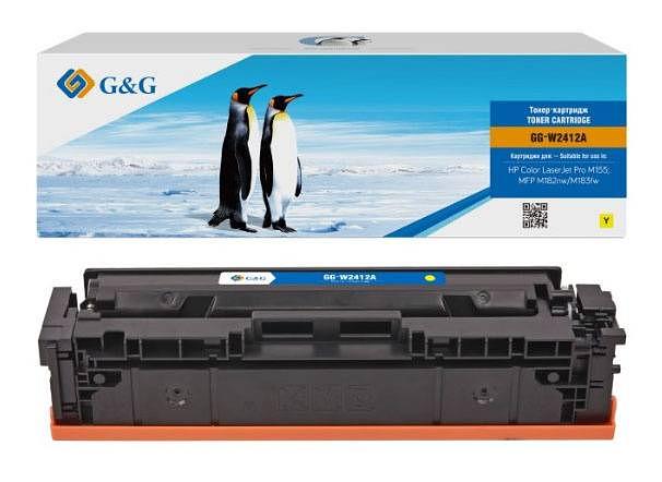 Картридж G&G, аналог HP W2412A/216A желтый 0,85K с чипом фото 1