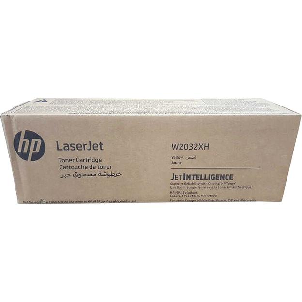 Cartridge HP 415X для LJ Pro M454/MFP M479/M480f, желтый (6 000 стр.) (желтая упаковка) (W2032XH) фото 1